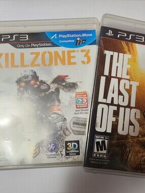 PS3 Games Killzone 3 The Last Of Us Lot Bundle Of Two